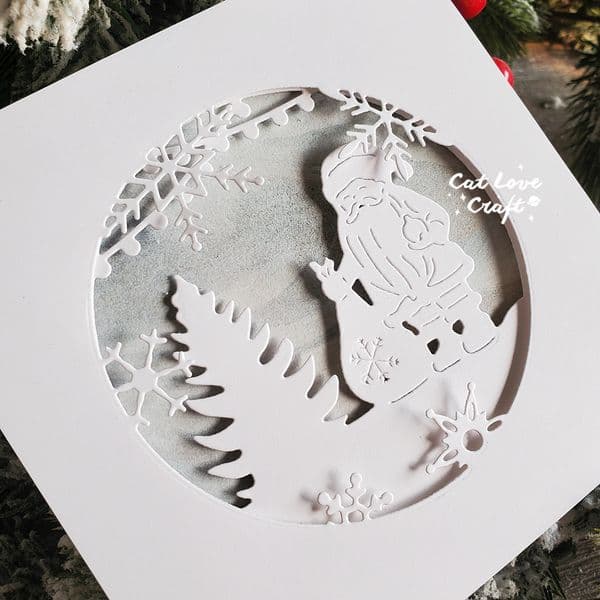 Catlove Christmas Santa Claus Metal Cutting Dies Scrapbooking Stencil Die Cuts Card Making DIY Craft Embossing New Dies For 2022