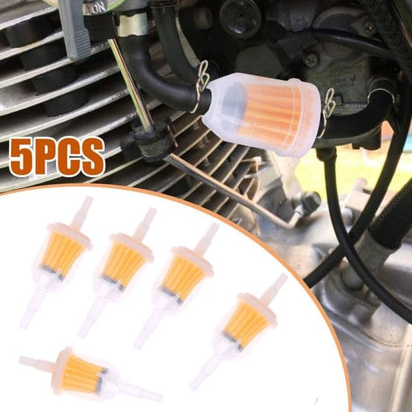 5Pcs Universal Motorcycle Small Engine Fram Plastic Fuel Gas Gasoline Filter with Magnet Professional Moto Oil Filter