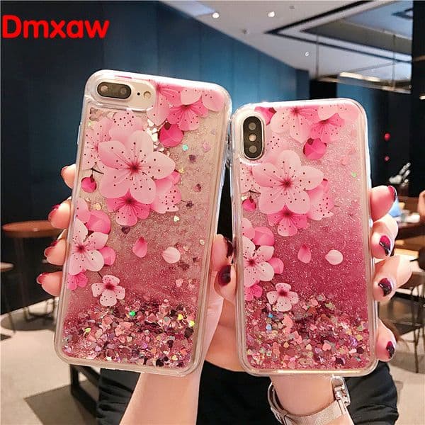 For OPPO Reno 5 Pro A93 2020 Reno 4f 4 Pro Lite 4 SE A53 A32 A33 2020 A72 5G Cover Unicorn Flamingo Glitter Water Liquid Case
