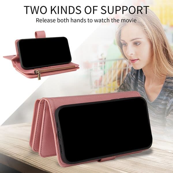 Flip Leather Phone Case For OPPO A94 A93 A74 A73 A7 A5 A3 S Realme 8 V13 V5 C21 GT Find X3 Pro Zipper Wallet Card Slot Bag Cover