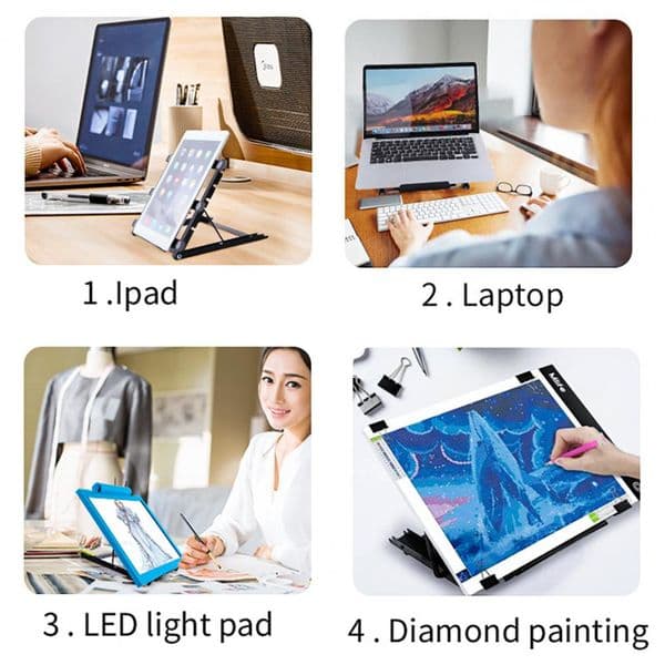 Desktop Holder Folding Tablet Holder Universal Adjustable Folding Tablet Stand