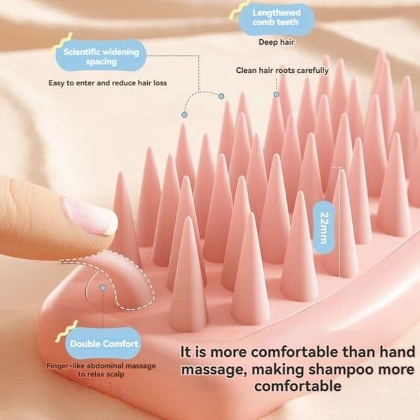 2pcs Home Ladle Air Bag Shampoo Comb Massage Head Scalp Hair Root Bath Brush Anti-itching and Anti-dandruff Female Massage Comb