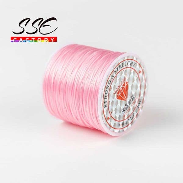60m/Roll Strong Elastic Crystal Beading Cord 1mm for Bracelets Stretch Cord Thread String Necklace DIY Jewelry Making Cords Line
