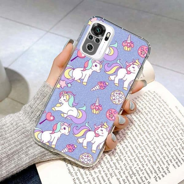 Cute Baby Unicorn Phone Case Coque For Xiaomi Redmi Note 13 12S 12 11 11S 11T 11E 10 Pro Plus 10S 9 9S 9T 8 8T Global 7 Cover Ca
