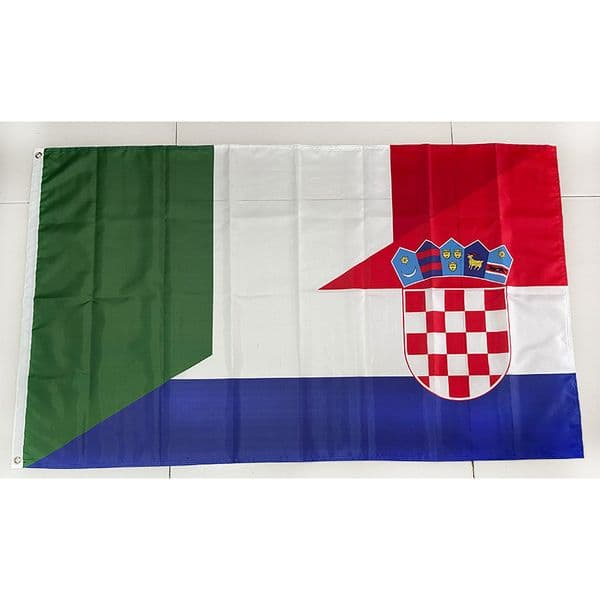 Italy Croatia Friendship Friendly Joined Flag 3*5ft (90cm*150cm) Polyester Banner Decoration flying home & garden flag