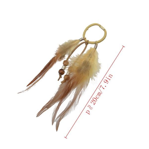 Hair Accessories Bohemian Indian Scrunchy Hair Rope Feather Elastic Hair Bands Rubber Ponytail For Women Girl Headband Jewelry