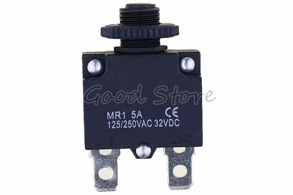 1pcs thermal switch circuit breaker overload protector MR1 5A 125/250VAC 32VDC overload switch