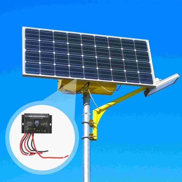 Solar Charge Controller 12V 24V Auto Intelligent Waterproof Solar Controllers Regulator for RV Caravan Off Grid Solar System