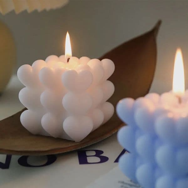3D Silicone Candle Mold Handmade Plaster Soap Epoxy Resin Mould DIY Aromatherapy Candle Chocolate Baking Decor Mold