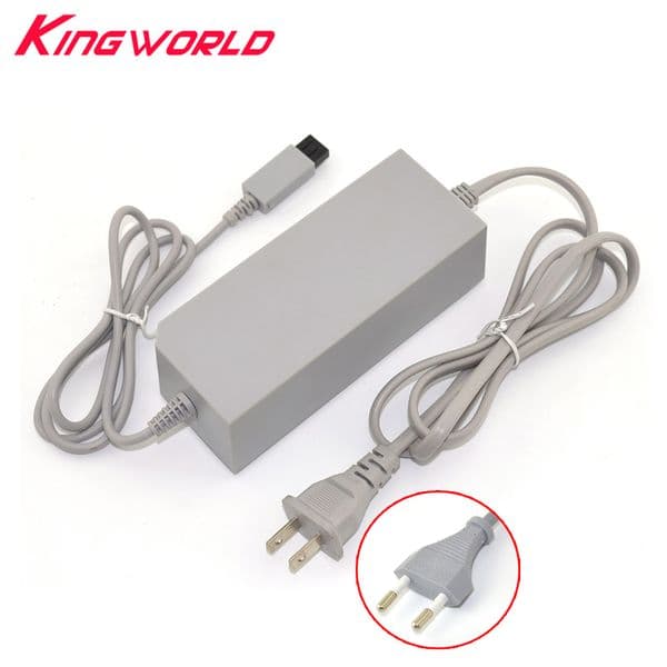 High quality US&EU Plug Power Supply AC Charger Adapter Cable for W-ii Console