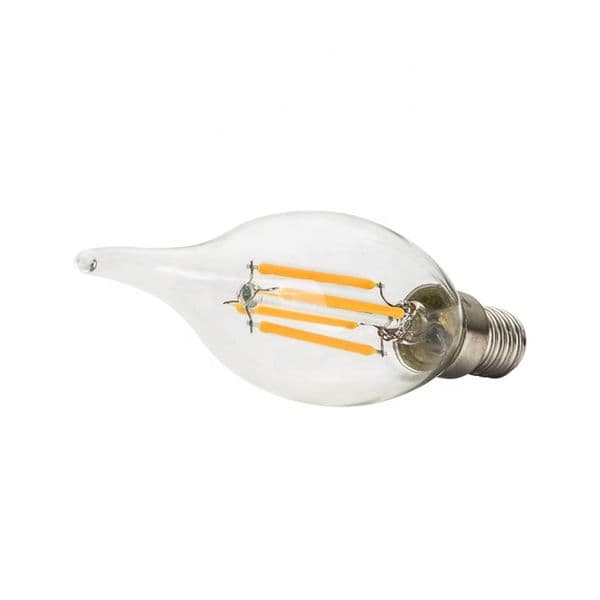 LED Bulb E14 220V 4W 8W 12W C35 C35L LED Filament Candle Bulb Candelabra Flame Bent Tip 20W 40W 60W Incandescent Equivalent lamp