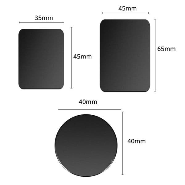 2025 Magnetic Metal Plate For Car Phone Holder Universal Iron Sheet Disk Sticker Mount Mobile Phone Magnet Stand For IPhone