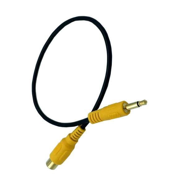 1pcs 3.5mm Mini Mono 1/8 inch 3.5mm plug Male to RCA Female Video M F Cable for Car DVR Camcorder Camera 1FT 30CM