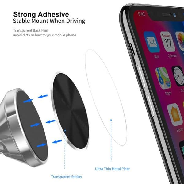 30mm Replacement Round Adhesive Metal Plate for Magnetic Car Mount Phone Holder