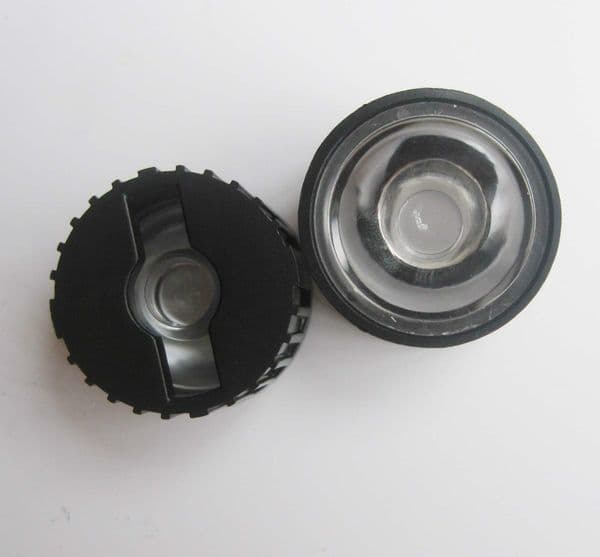 10pcs 5/8/15/25/30/45/60/90/120 degrees LED Lens With Black Holder For 1W 3W 5W High Power LED Lamp Light