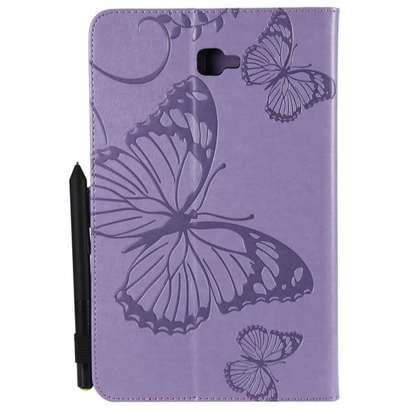 T580 Tablet Case For Samsung Galaxy Tab A a6 10.1 2016 T580 T585 SM-T580 T580N cases butterfly Embossed stand funda cover + Pen