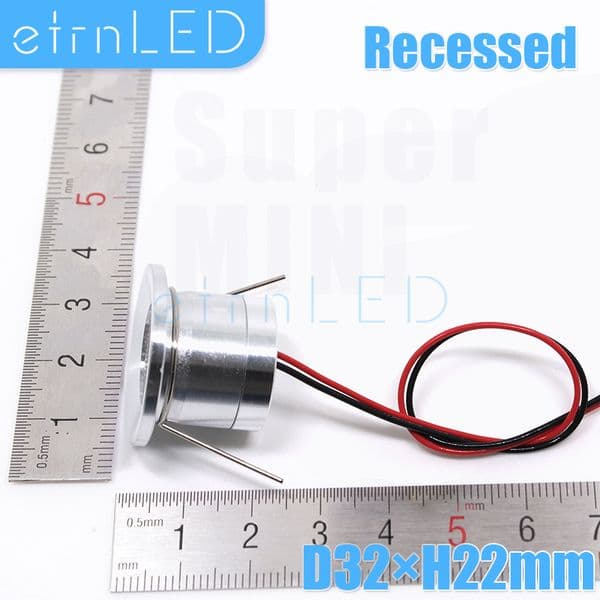 etrnLED Outdoor Waterproof Led Sauna Lamp 12V Volt Mini Spot Light 1W Recessed Ceiling Focus Bathroom Kitchen Showcase IP65