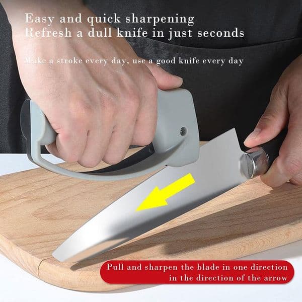 Small Portable Whetstone Manual Portable Kitchen Sharpener Comfortable Grip Sharpening Tool For Scissors Paring Cutter Shears