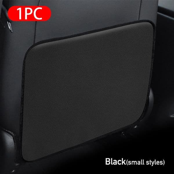 PU Leather Anti Kick Pad Waterproof Car Seat Back Cover Protector Auto Anti Scratch Mats for Child Pet with Zipper Storage Bags