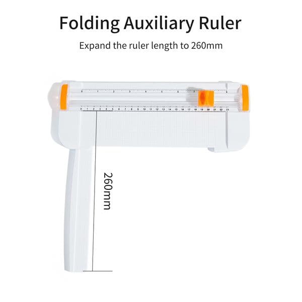 JIELISI Mini A5 Paper Trimmer Cutter Desktop Paper Cutting Machine Security Cutter Head Auxiliary Side Ruler for Paper Photos