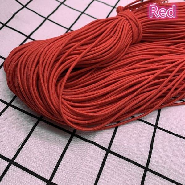 5yards 2.0mm 2.5mm High Elastic Round Elastic Band Rubber Band Elastic Cord Diy Accessories