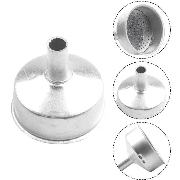 Moka Pot Powder Tank Coffee Funnel Aluminum Accessories