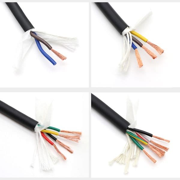 Sq0.2 0.3 0.5 0.75 1 1.5 mm TRVV Cable 2 3 4 5 Cores PVC Shielded Copper Towline Bend Resistant Drag Chain Flexible Wire