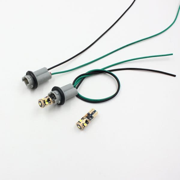 Rockeybright Car OEM 30CM T10 led bulb Connector W5W 168 194 Car Lamp Cable Auto Bulb Wire Light T15 LED Bulbs Socket adapter