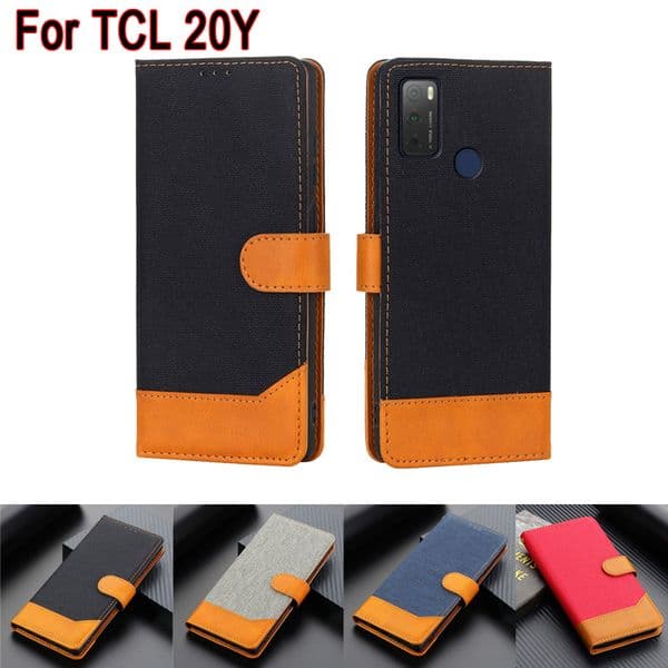 Tcl20Y Wallet Book Case For TCL 20Y Cover Leather Flip Card Stand Phone Protective Shell Etui For TCL 20 Y Case Bag