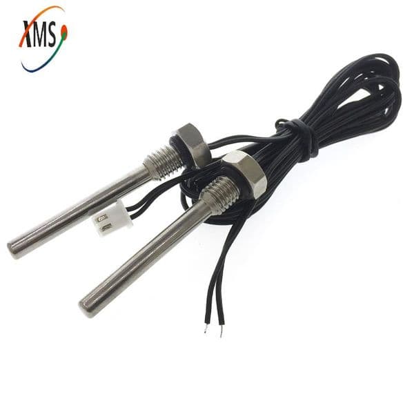 1pcs NTC Thermistor Temperature Sensor M8*1.25*40MM Screw Thread Probe Longer Resistance 10k 50K 100K B Value 3950/3435 L=1M
