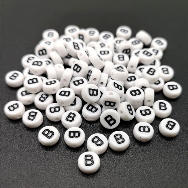 4x7mm Letter A-Z Oblate Alphabet Beads Acrylic For Jewelry Making DIY Bracelet Necklace Accessories #RoLi