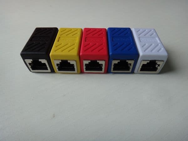 RJ45 Coupler ethernet cable coupler LAN connector inline Cat7/Cat6/Cat5e Ethernet Cable Extender Adapter Female to Female