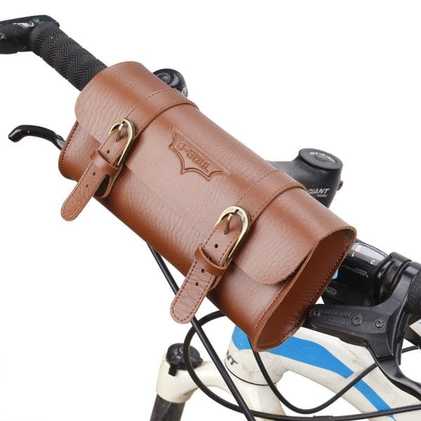 B- SOUL Retro Bicycle Bag Skateboard Head Bag Folding Handlebar Bag Saddle Bag Riding Bag