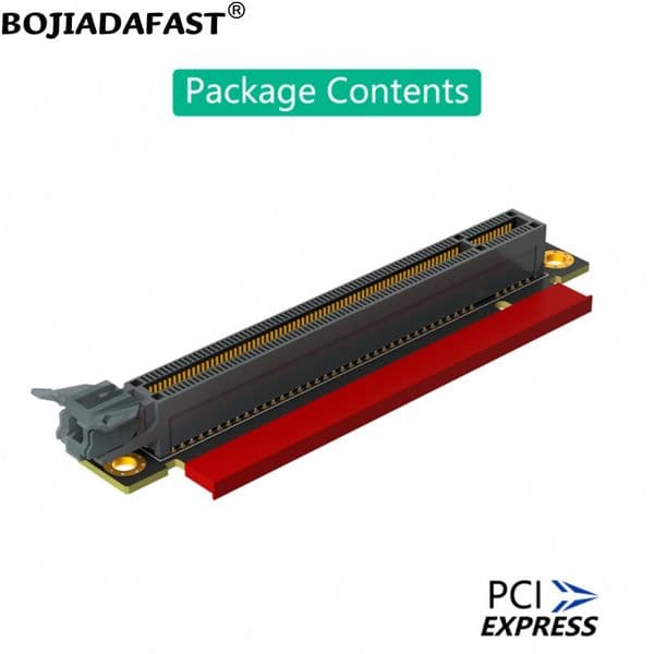 Reverse PCI-E 3.0 16X Slot To PCIe X16 Adapter Riser Card For 1U Server Computer Case