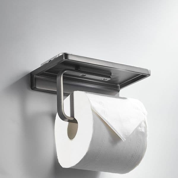 Gun gray Bathroom Paper Roll Holder Wall-mounted Toilets Mobile Phone Holder Green Storage Rack Toilet Paper Rack Tissue Box