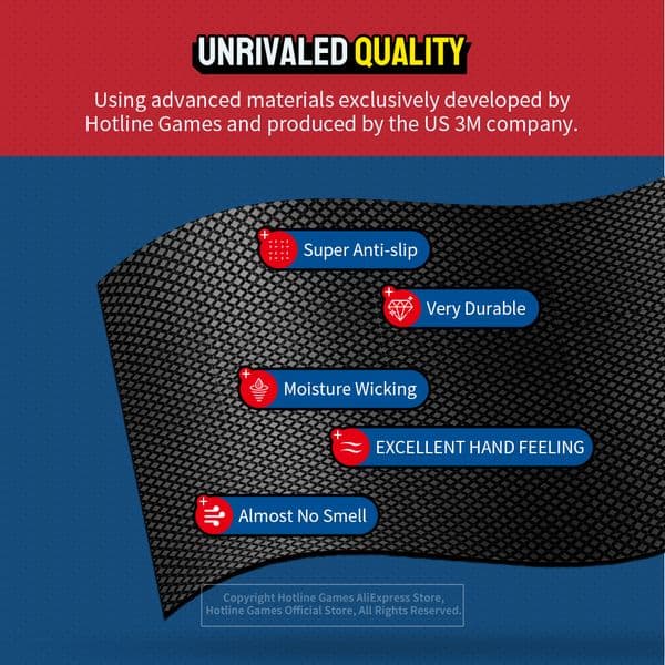 HOTLINE GAMES 2.0 PLUS Controller Grip Tape Compatible With Switch Pro Controller, Non-Slip, Moisture Wicking