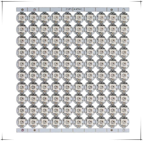 4-Pin WS2812B LED Chip With Heatsink DC5V SMD5050 RGB WS2811 IC Built-in Led Bead for Addressable Individually full Coolr Strip