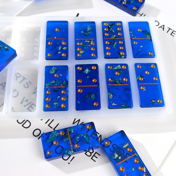 1Set Dominoes Silicone Molds Epoxy Resin Craft Cabochons Board Mold Domino Casting Mould for Charm DIY Handicraft Accessories