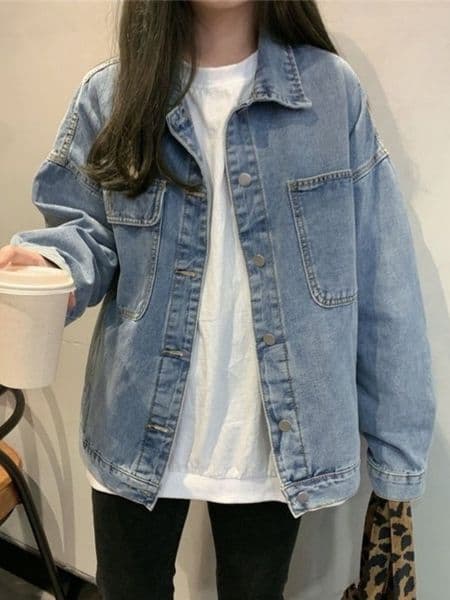 New Large Size Loose Female Coat Retro Street Style Wild Casual Couple Jacket Korean Ins Tide Jackets Denim 2021 F6.26#33 ddmymarket