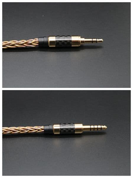 MMCX/0.78mm 2 Pin 8 Core 26AWG Upgraded Replacement HiFi Headphone Cable Balanced 2.5/3.5/ 4.4mm Earphone Line For SE535 UE900S