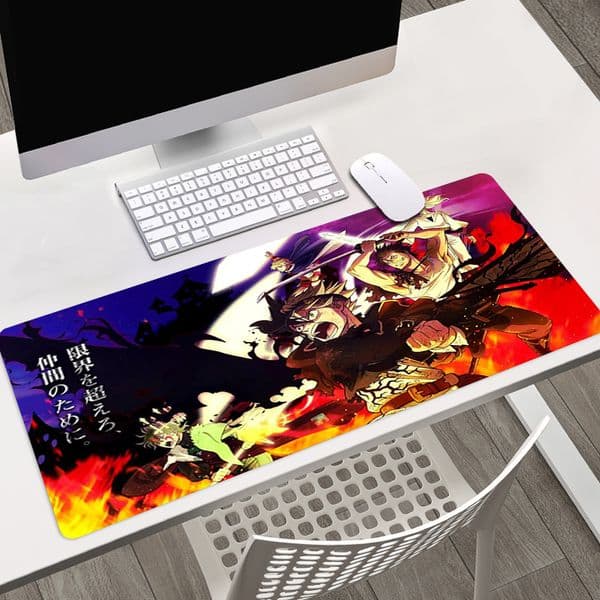 Black Clover Anime Computer Mouse Pad Gaming MousePad Large Mouse pad Gaming Accessory Mause Carpet PC Desk Mat keyboard pad