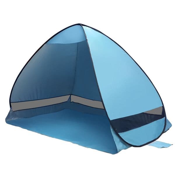 Automatic Pop Up Throw Beach Tent Portable Seaside Sunshade Sunscreen Quick-opening Children's Park Picnic Silver Coated Pergola