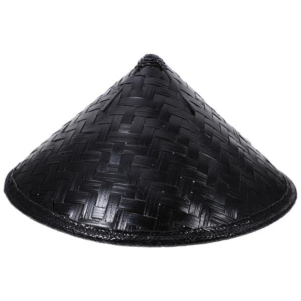 Handmade Japan Samurai Hat Black Hat Japan Bamboo Hat Samurai Cosplay Knight Cap Rice Hat Fish Hat for Kids Adult Cosplay