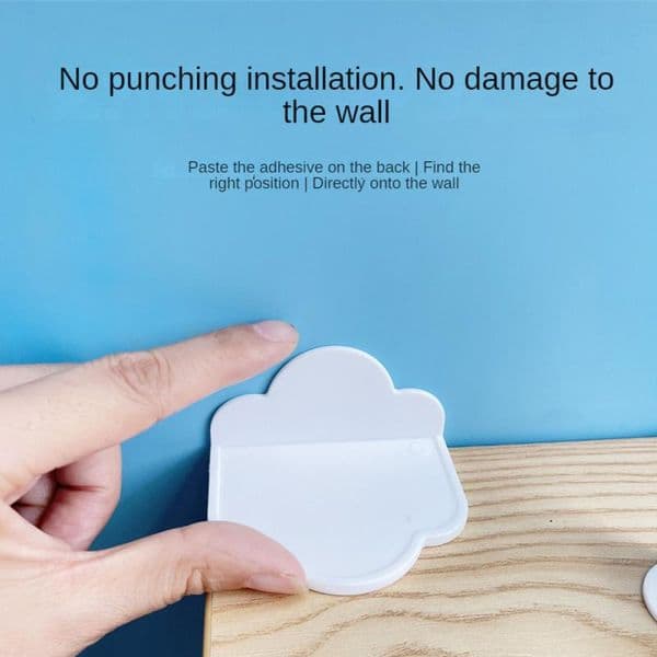 Anti-tip Retainer Multi-use Cloud Shape Punch-free Anti-tip Home Storage Anti-rollover Fixer Furniture Hardware