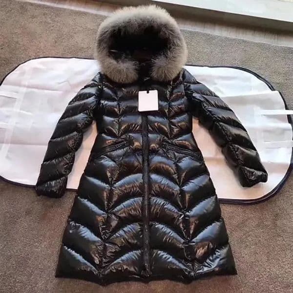 Designer Womens Long Down Puffer Jackets Coat With Fur Collar Women Embroidered Letter Badge Fulmarus Winter Jacket Outerwear Clothing 123
