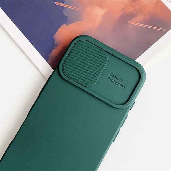 Cellphone Case Slide Camera Lens Protection Soft Silicone Case Suitable for iPhone 16 15 14 Plus 13 12 11 Pro X XS XR Max 8 7 SE Shockproof Bumper Cover G241008