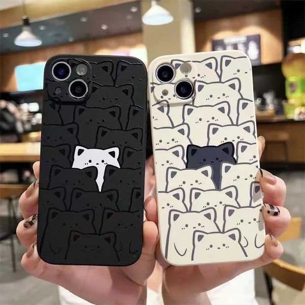 Luxury Case Graffiti Bear Silicone Case for iPhone 16 15 Pro Max Case for iPhone 14 13 12 11 Pro Max XS X 7 8 Plus SE Shock resistant Cover Z241008