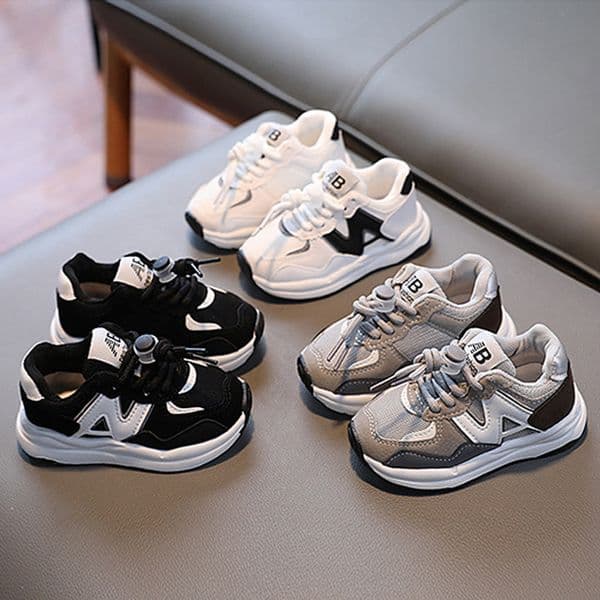 Basketball Kids Athletic Sneakers - Breathable Mesh Running For Boys Girls Lightweight Casual Toddler Outdoor Shoes 21 36 Sizes