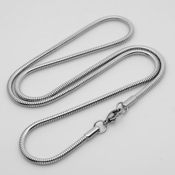 1.2MM Stainless Steel Snake Chain Necklace for Women Men Designer Rope Chains Necklace Accessory Smooth Charm Necklaces Pendent Necklace DIY Jewelry Making