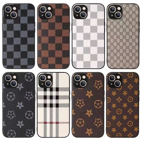 Designer Fashion Leather Phone Cases For iPhone 16 15 Pro Max 14 Plus 13 12 11 Letter Brown Black Floral Back Cover Luxury Mobile Shell Full coverage Protection 88D Case